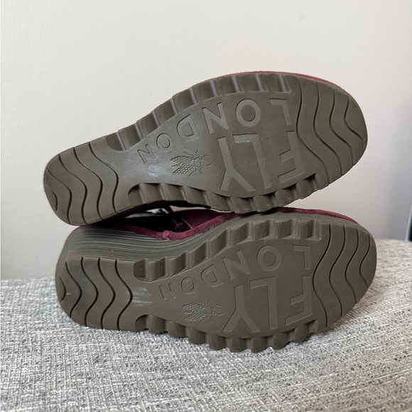 FLY London Women's Ankle Boot Wedge wine 37 - Picture 8 of 12